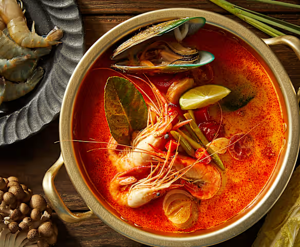 Thai style hot and sour soup